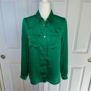 Green Button Down